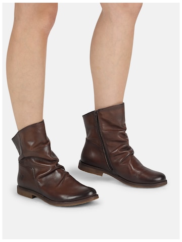 Felmini Wide Fit Ankle Boots in Brown