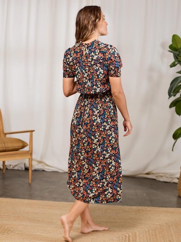 Twothirds Dress 'Grassholm - Wild Forest' in Mixed colours