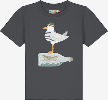 T-Shirt 'Möwe mit Hut' watabout.kids en gris : devant