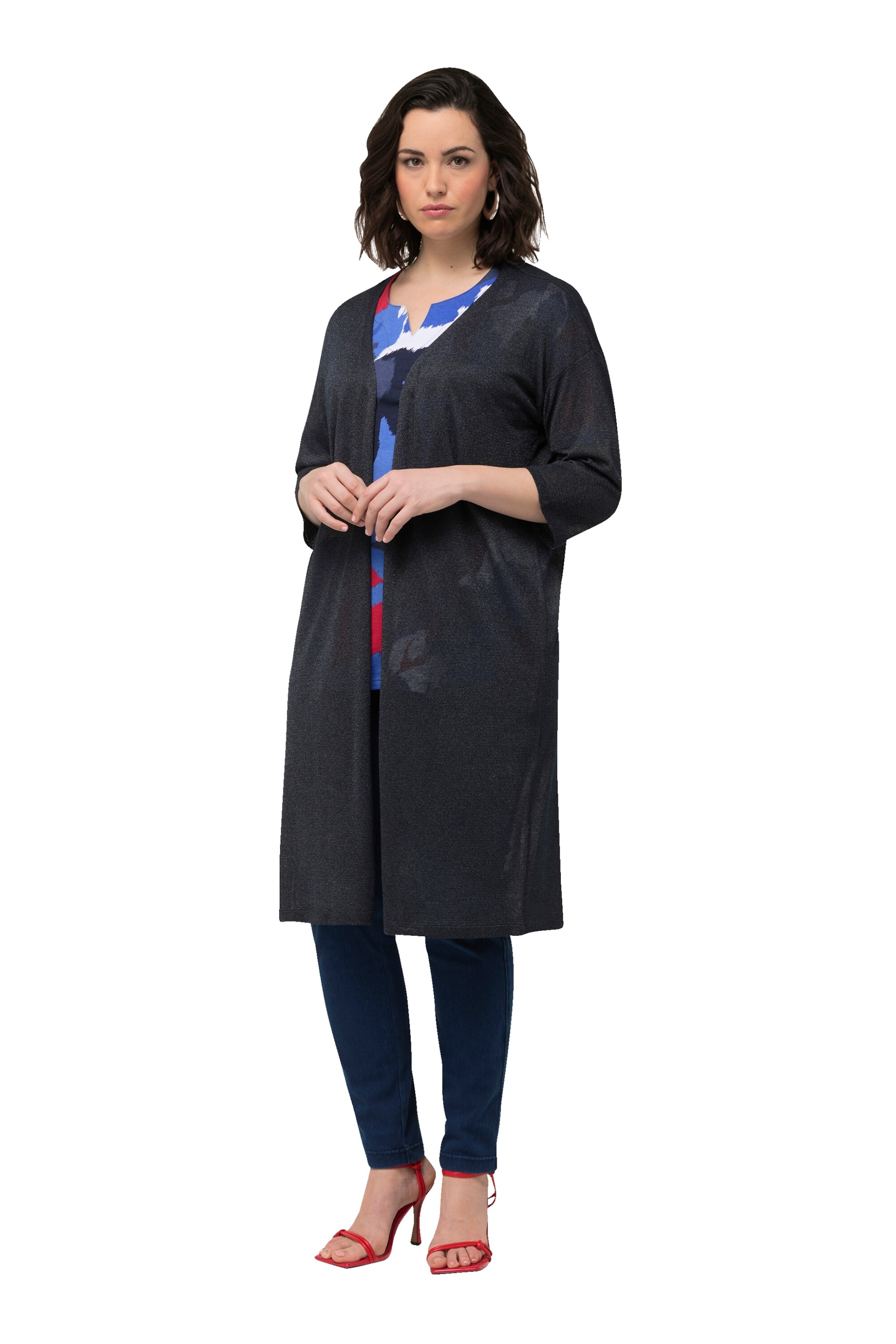 Ulla Popken Cardigan i blå: forside