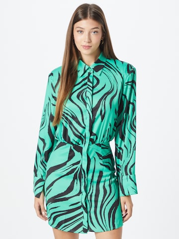 Robe-chemise Misspap en vert : devant