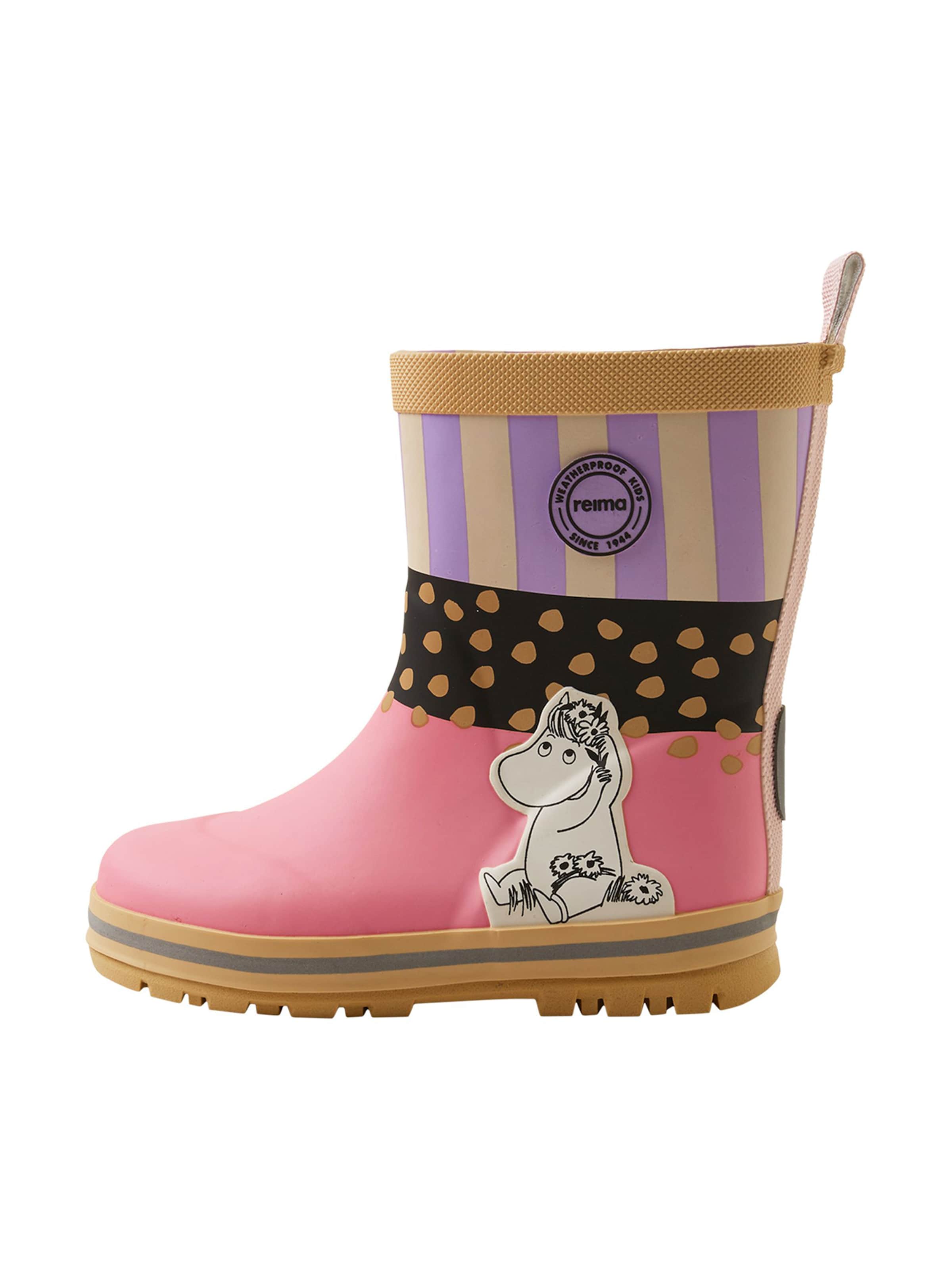 Reima Rubber Boots 'Magisk Moomin' in Pink: front