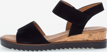 GABOR Strap Sandals in Black