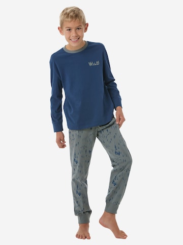 SCHIESSER Nachtkledij ' Nightwear ' in Blauw: voorkant
