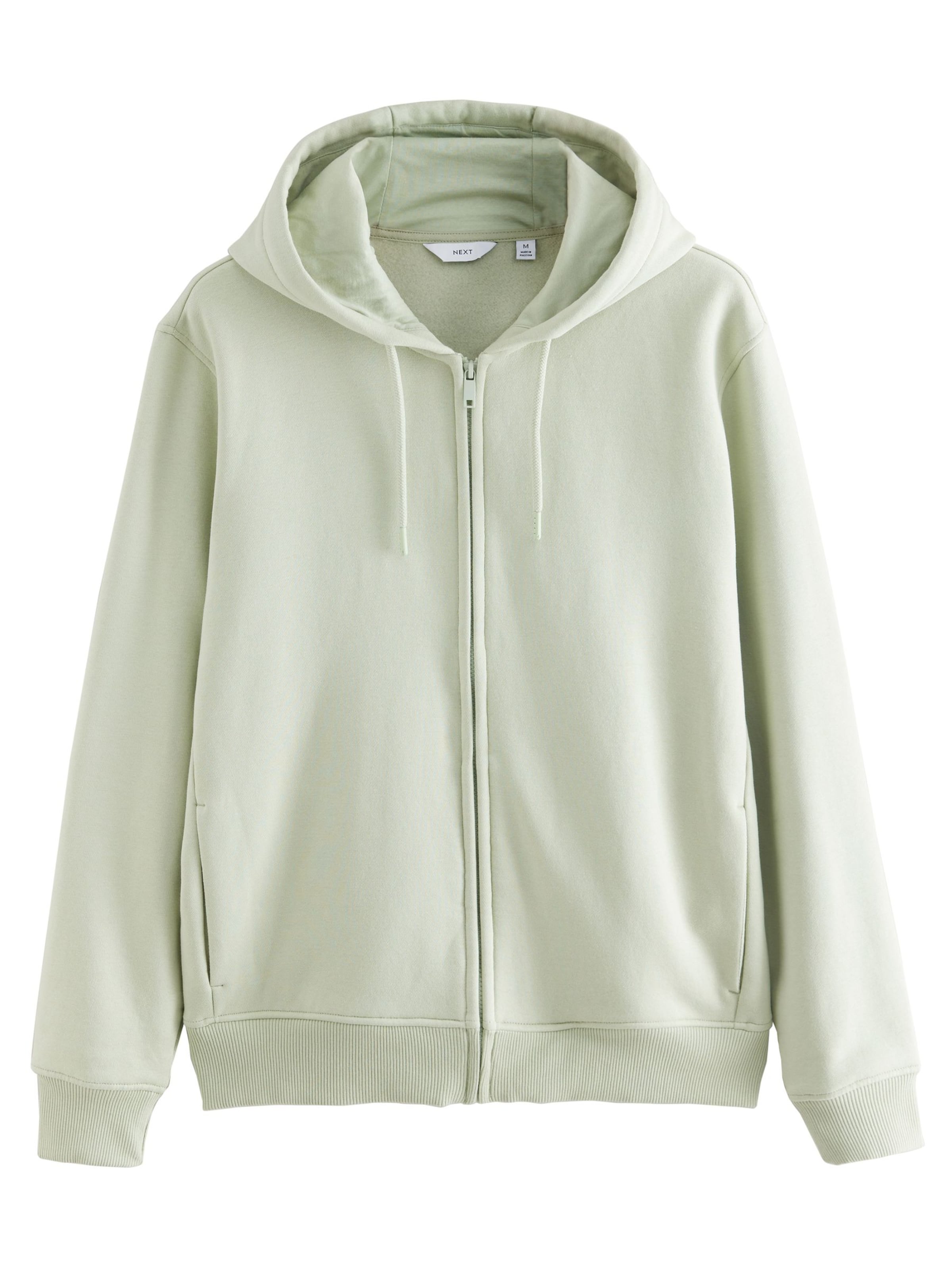 Next Sweatjacke in Grün: Vorderseite