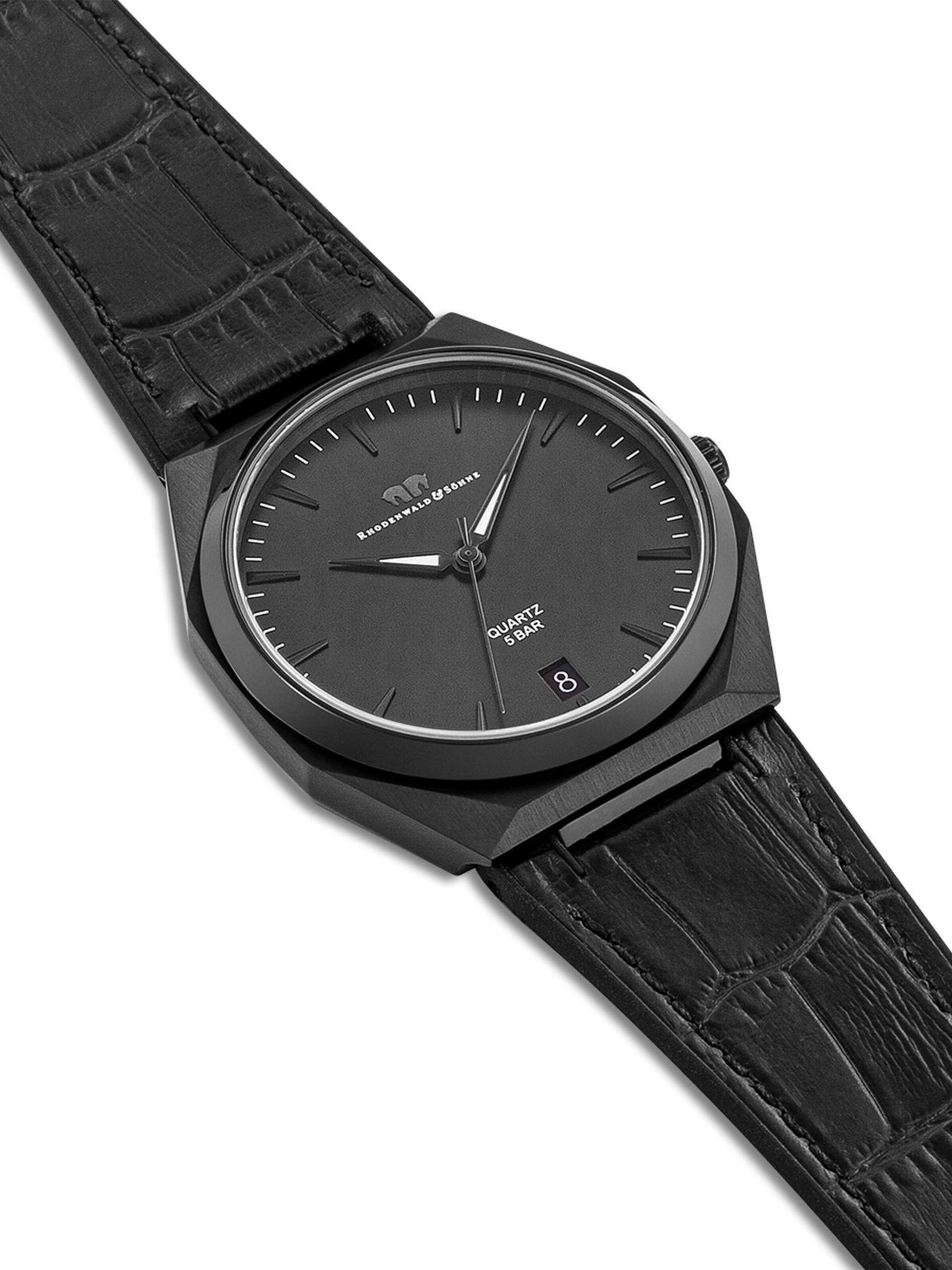 Rhodenwald & Söhne Analoog horloge in Zwart