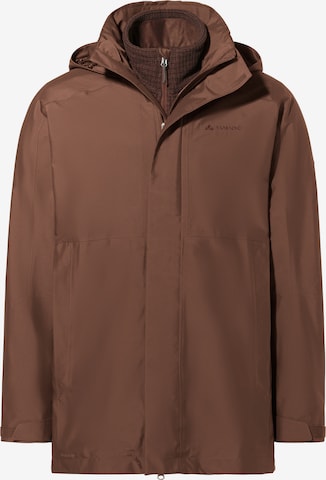 VAUDE Outdoor jacket 'Idris' in Brown: front