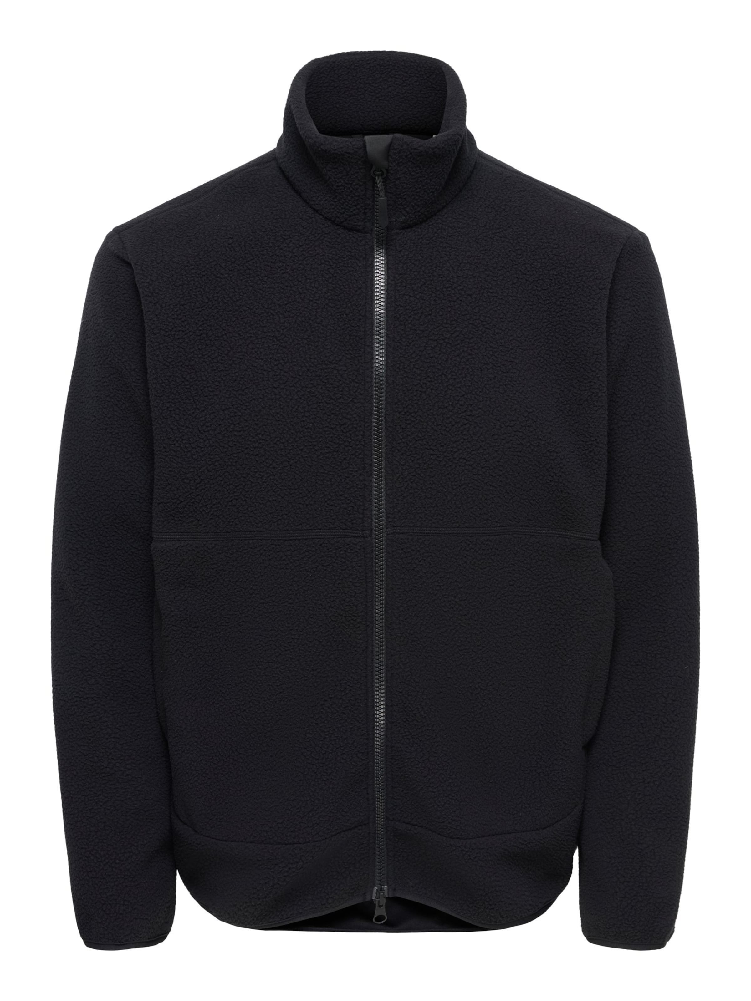 Veste en polaire 'ONSJason' Only & Sons en noir : devant