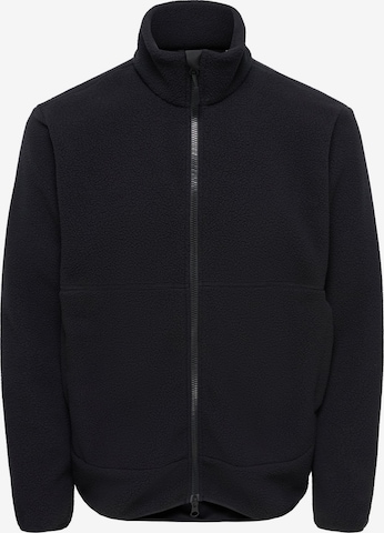 Veste en polaire 'ONSJason' Only & Sons en noir : devant