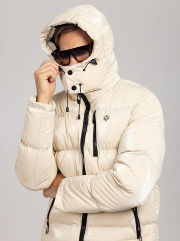YVZ Denim Winter jacket 'Nebula' in Beige