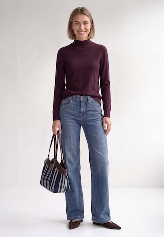 STREET ONE Basic Pullover mit Turtle Neck in Rot
