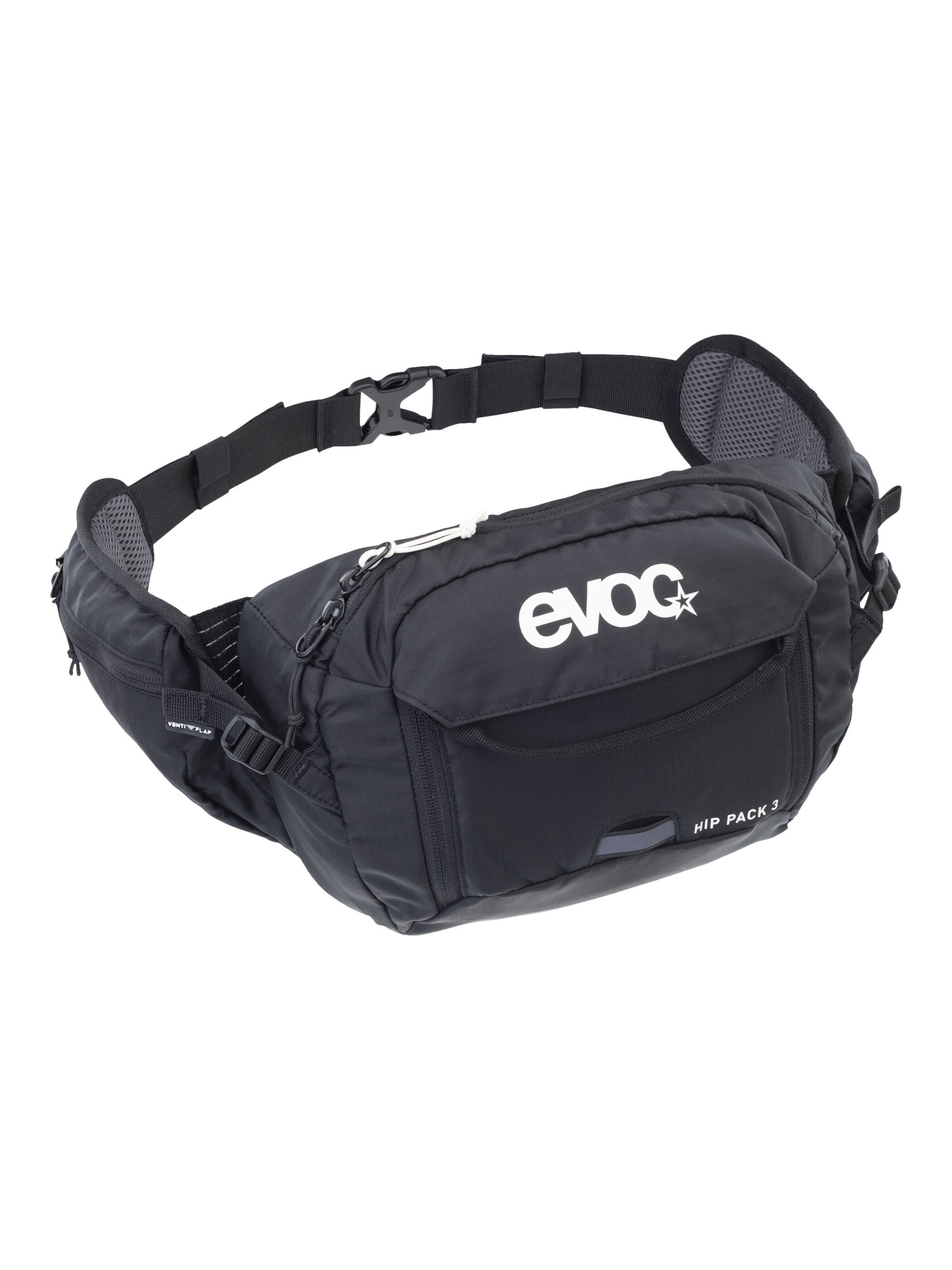 EVOC Fanny Pack 'HIP PACK 3 + HYDRATION BLADDER 1,5' in Black: front