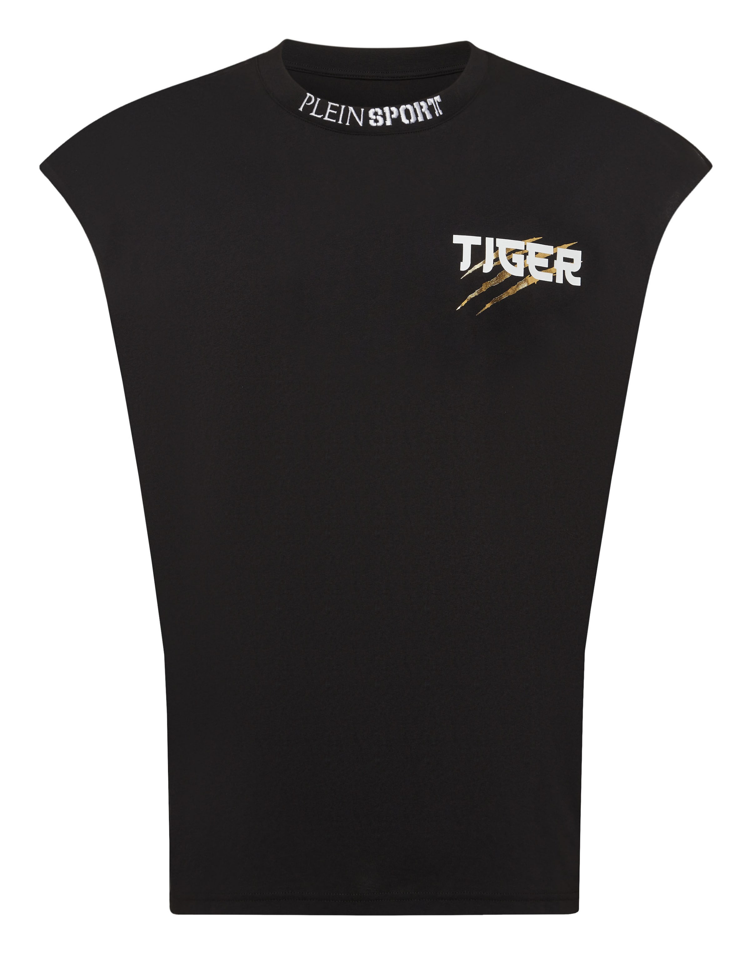 Plein Sport Shirt 'Tiger' in Black: front