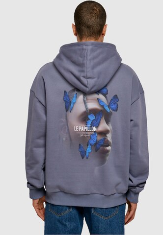 MT Upscale Sweatshirt 'Le Papillon' in Blauw: voorkant