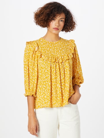 Camicia da donna 'BECCA' di NEW LOOK in giallo: frontale