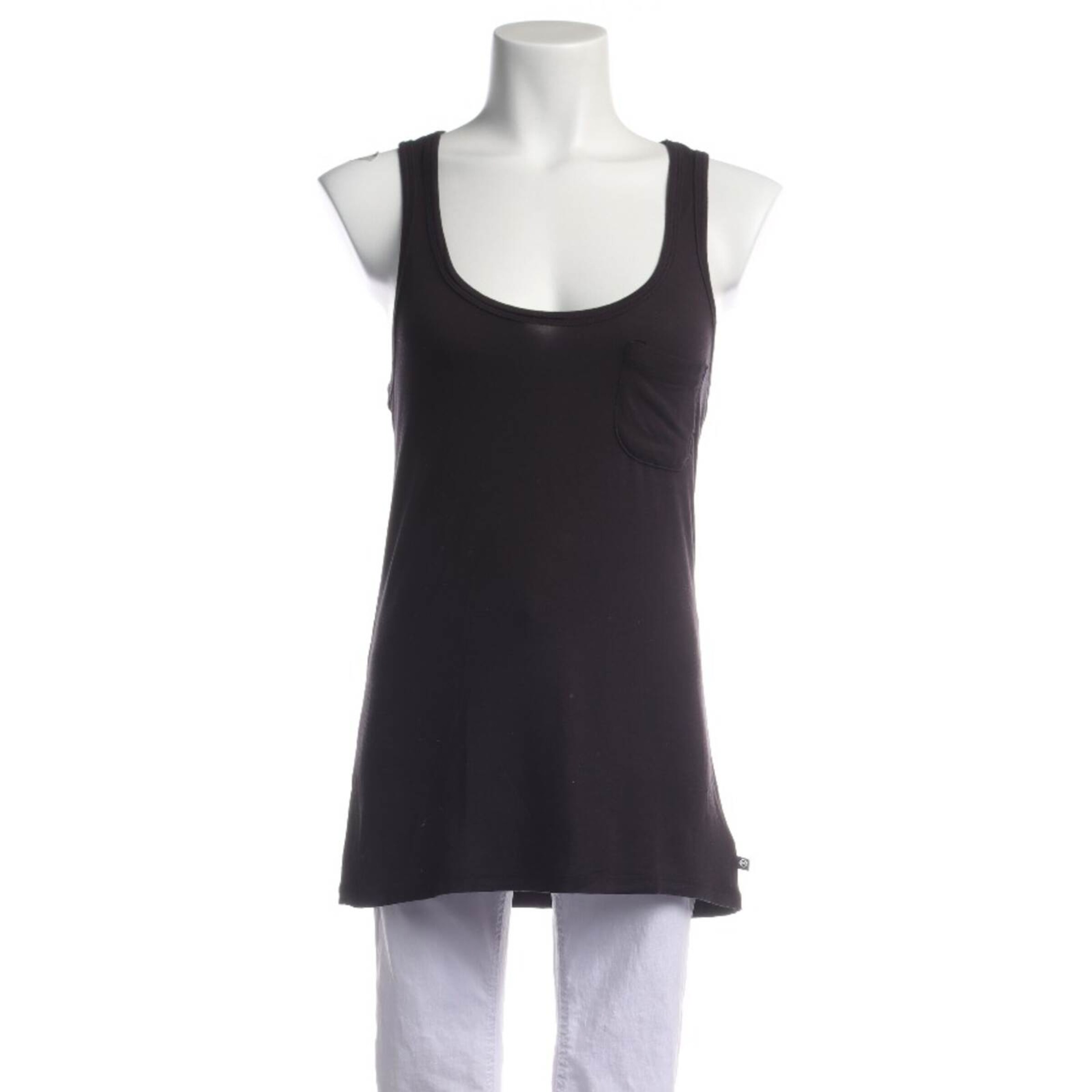 Michael Kors Top / Seidentop S in Schwarz: Vorderseite