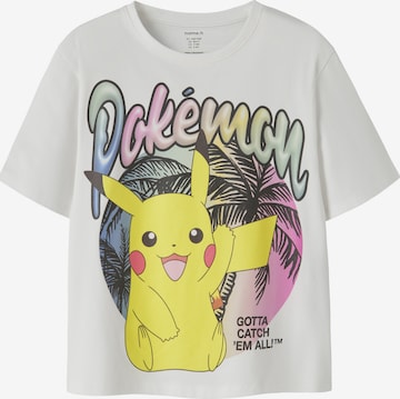 NAME IT Tričko 'NKFMuba Pokemon' – bílá: přední strana