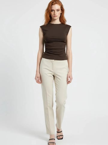 No Matter What Top in Brown