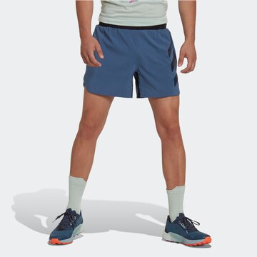 ADIDAS TERREX Regular Workout Pants 'Agravic' in Blue: front