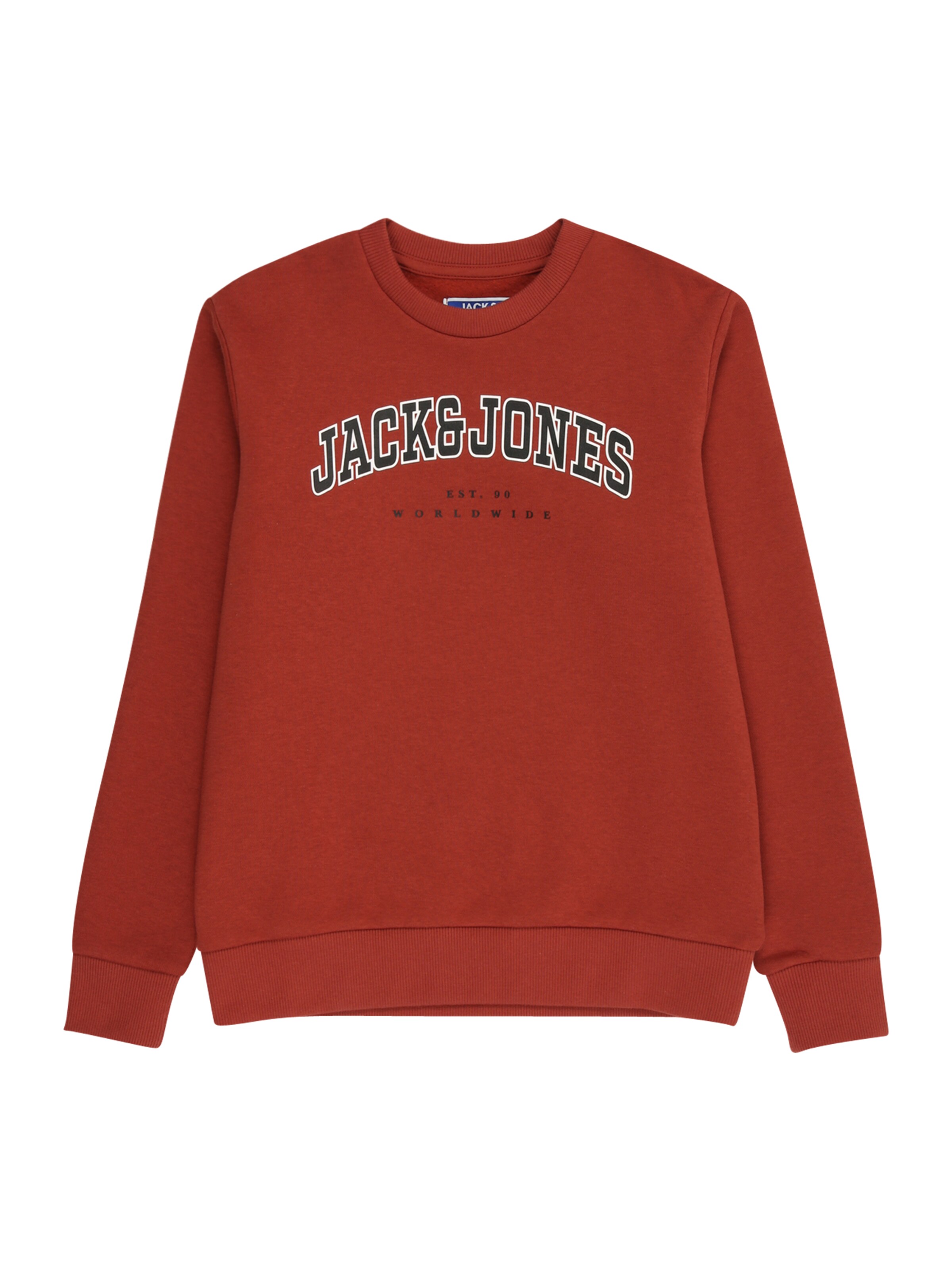 Jack & Jones Junior Sweatshirt 'JJECALEB' in Brown: front