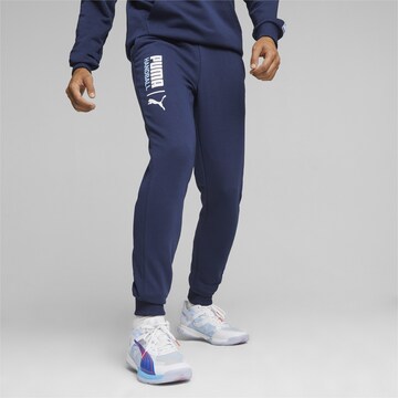 PUMA Tapered Sporthose in Blau: Vorderseite