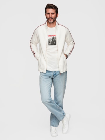 Sweat-shirt Ombre en blanc