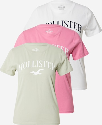 HOLLISTER Μπλουζάκι σε πράσινο: μπροστά