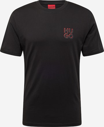 T-Shirt 'Dimento' HUGO Red en noir : devant