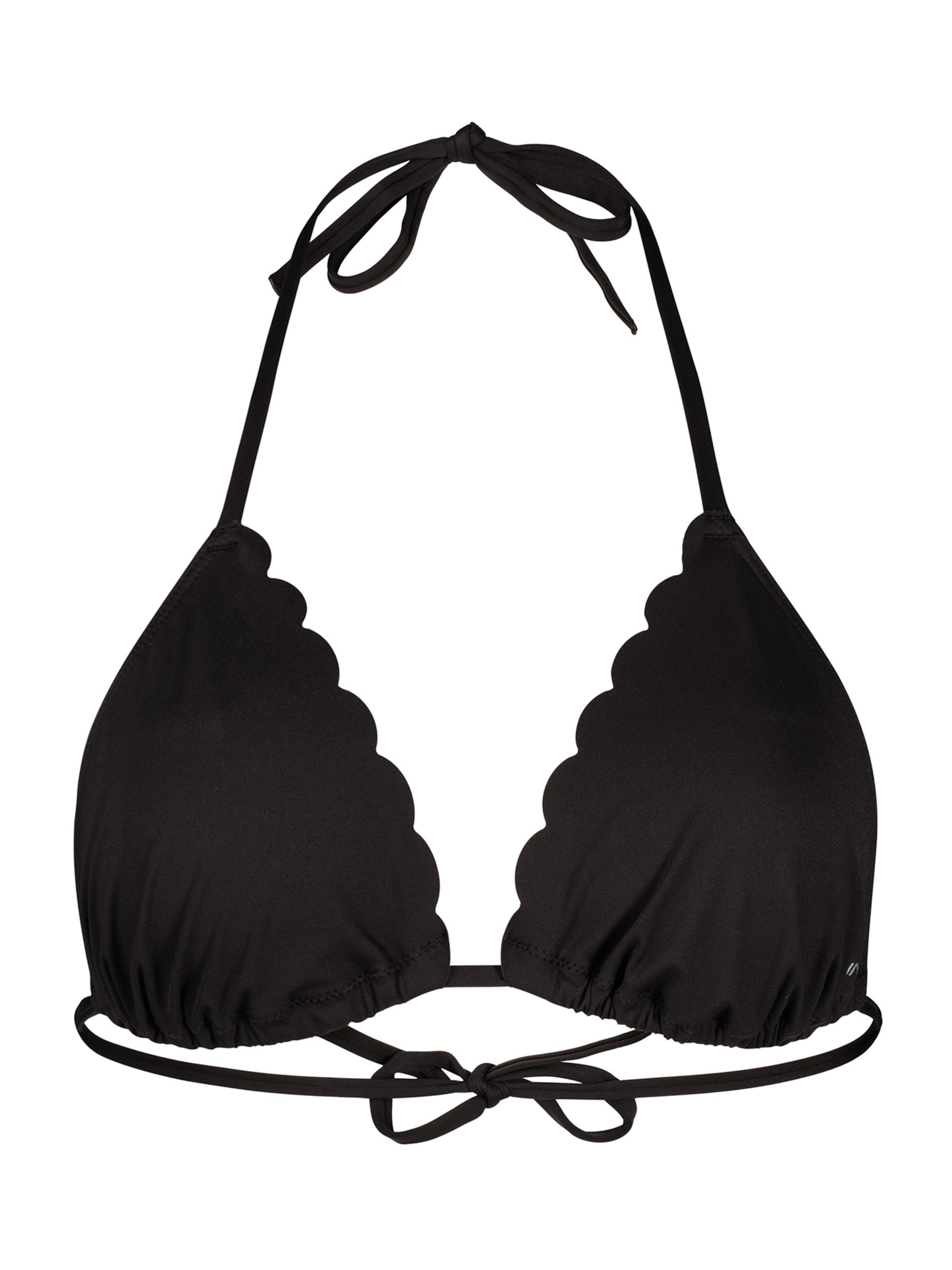 Skiny Trojuholníky Bikinový top - Čierna: predná strana