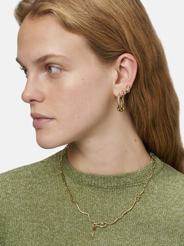 Boucles d'oreilles Liebeskind Berlin en or : devant