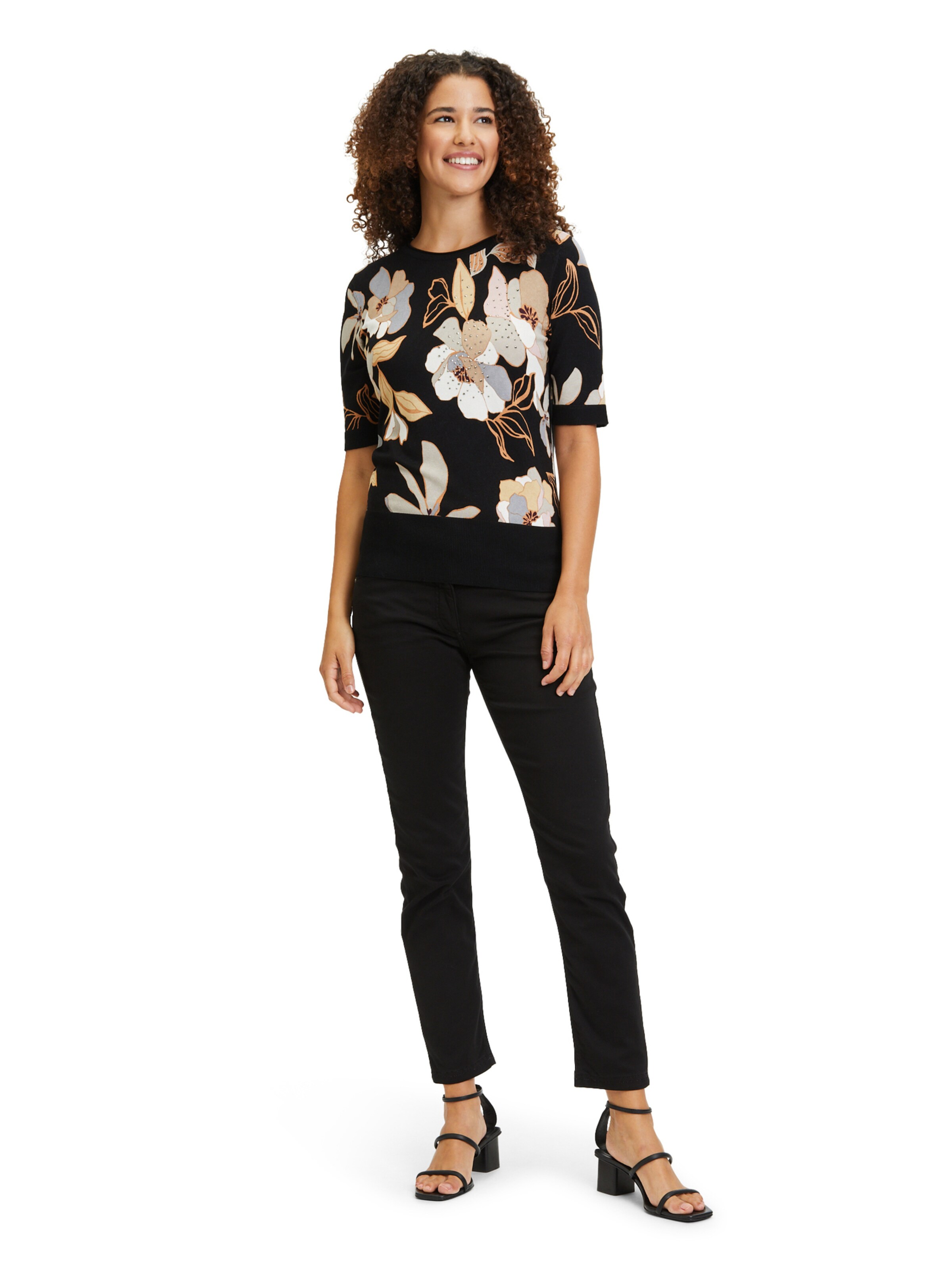 Coupe slim Pantalon Betty Barclay en noir