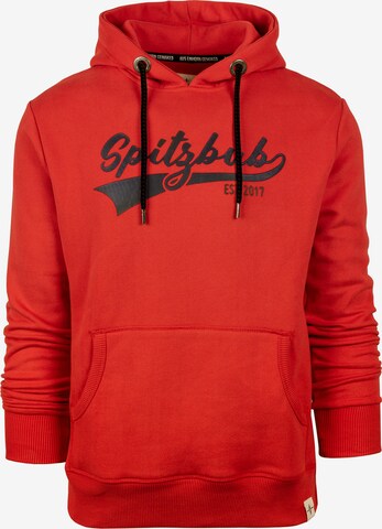 SPITZBUB Sweatshirt 'Anton' in Rood: voorkant