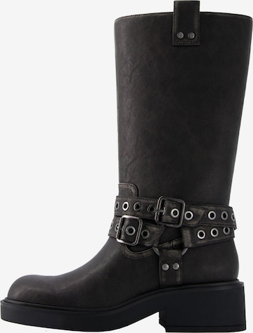 Bottes Bershka en noir : devant