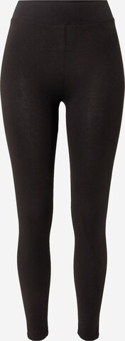 Nasty Gal Skinny Leggings in Black: front