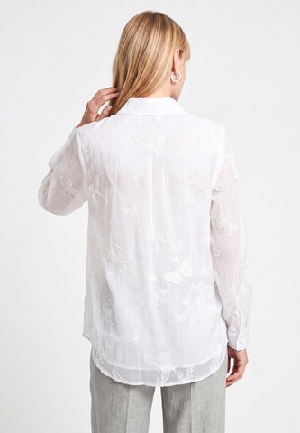 usha WHITE LABEL Blouse in White