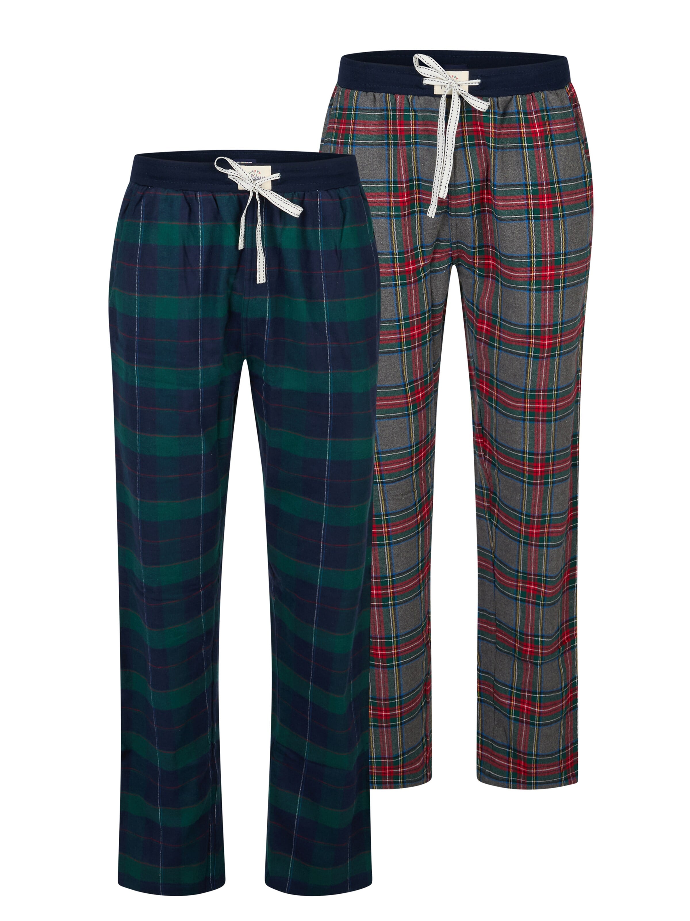 Happy Shorts Pajama Pants 'Christmas' in Mixed colors: front