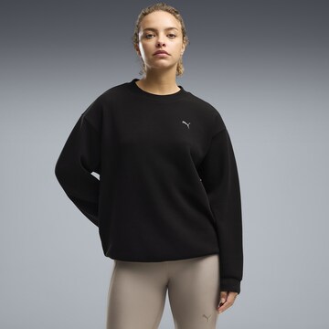 PUMA Sweatshirt 'CLOUDSPUN' in Zwart: voorkant