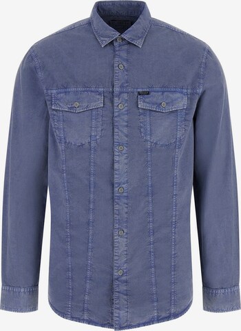 GUESS Regular fit Button Up Shirt in Blue: front