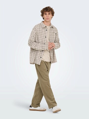 Loosefit Pantaloni 'ONSFADE' di Only & Sons in beige