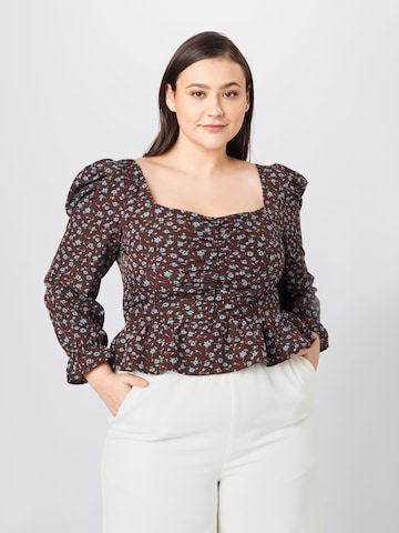 Missguided Plus Shirt in Braun: predná strana