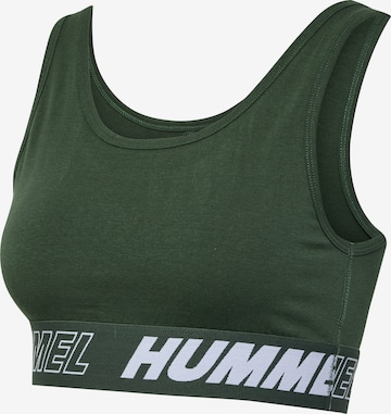 Hummel Bustier Top sportowy 'TE MAJA' w kolorze zielony