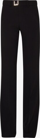 Regular Pantalon à plis Liu Jo en noir : devant