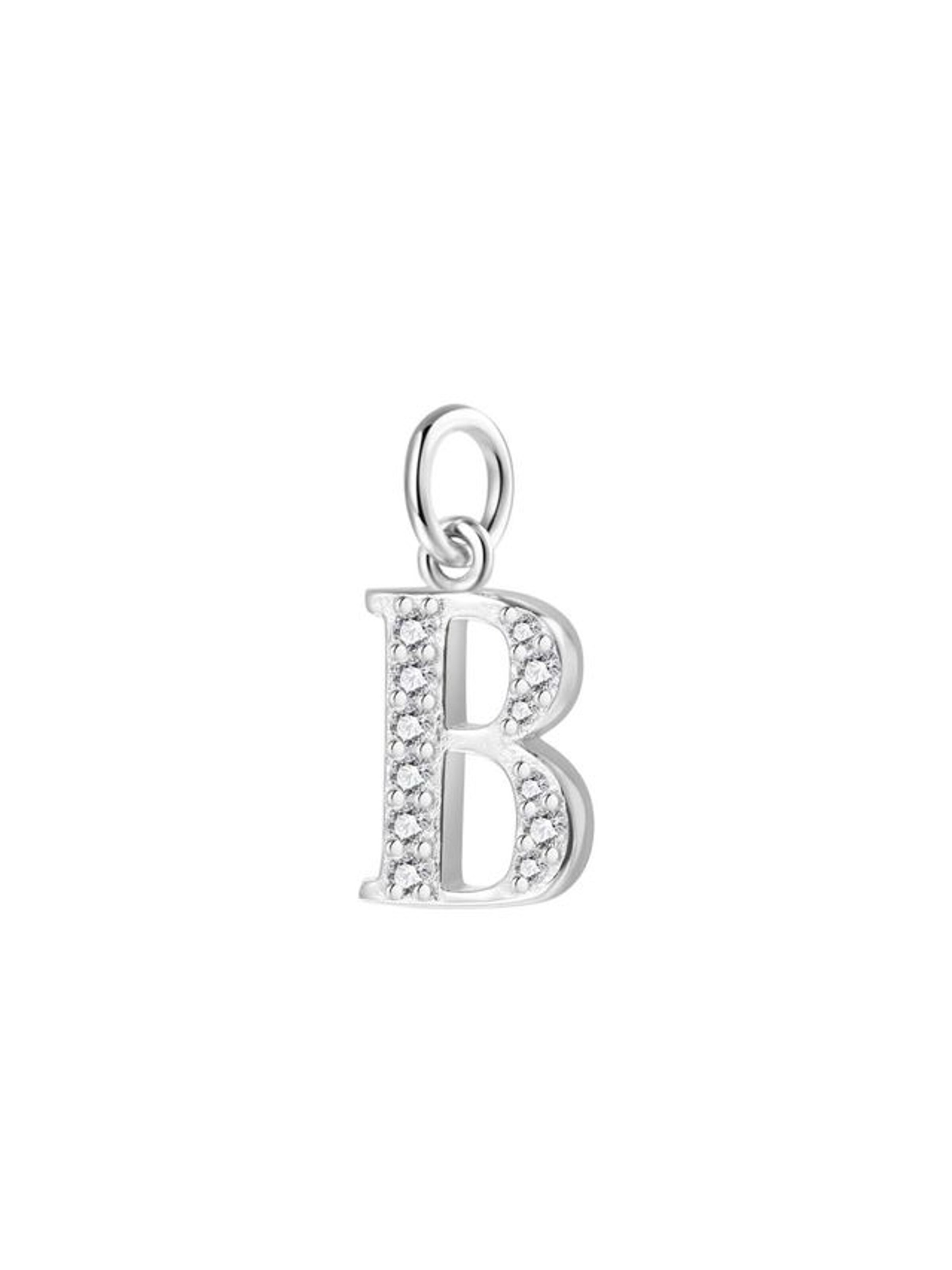 Hey Happiness Necklace 'Letter B' in Silver