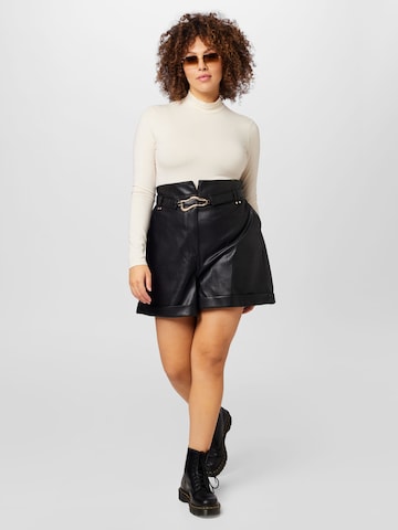 River Island Plus Regular Shorts in Schwarz