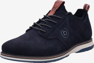 bugatti Athletic Lace-Up Shoes 'Sandhan' in Blue: front