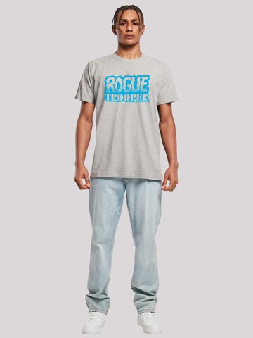 T-Shirt 'Rogue Trooper Comic Book Blue Logo' F4NT4STIC en gris