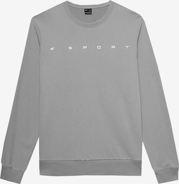 4F - Sweatshirt de desporto em cinzento: frente