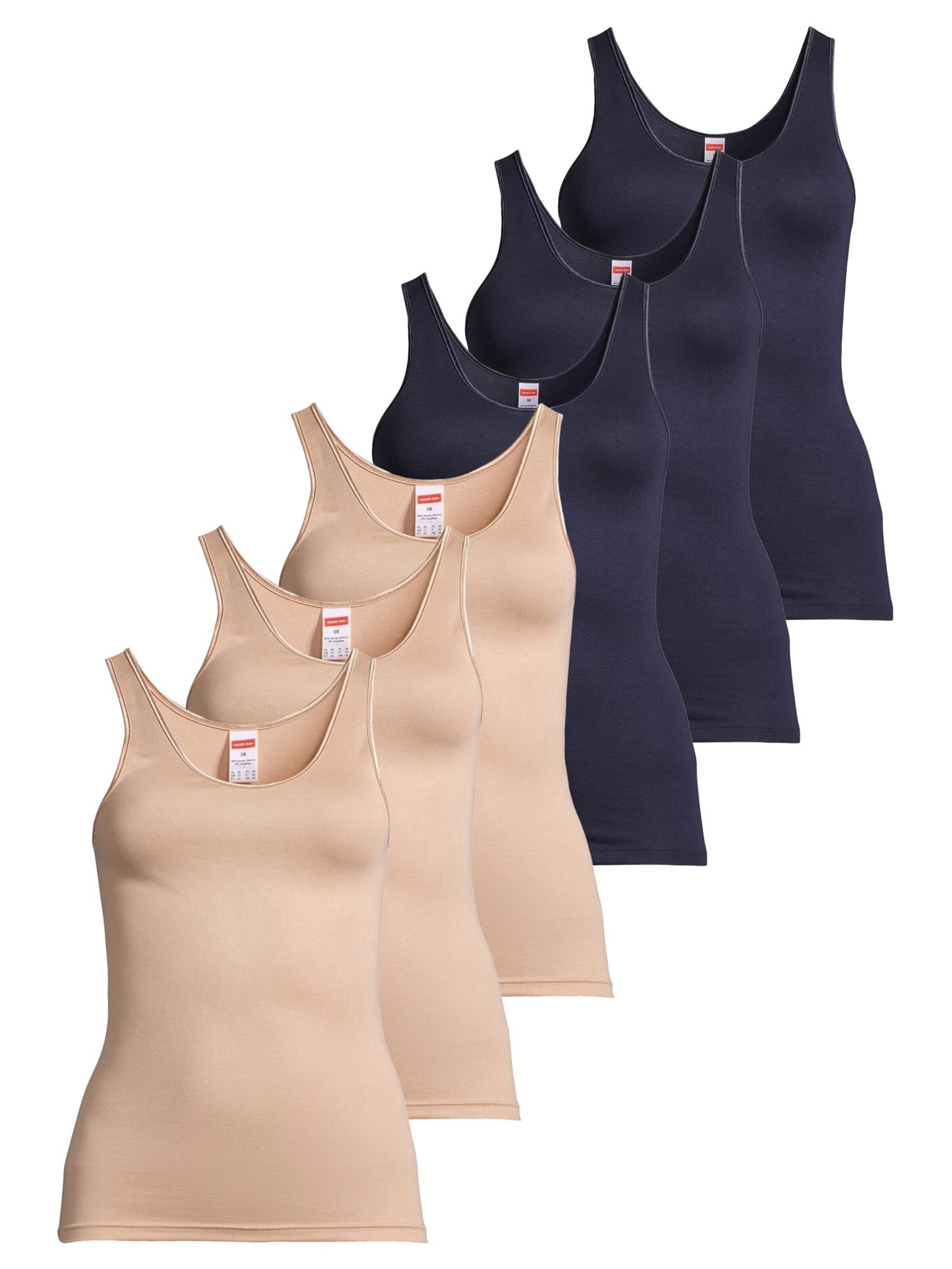 CON-TA Onderhemd 'Modal' in Blauw: voorkant