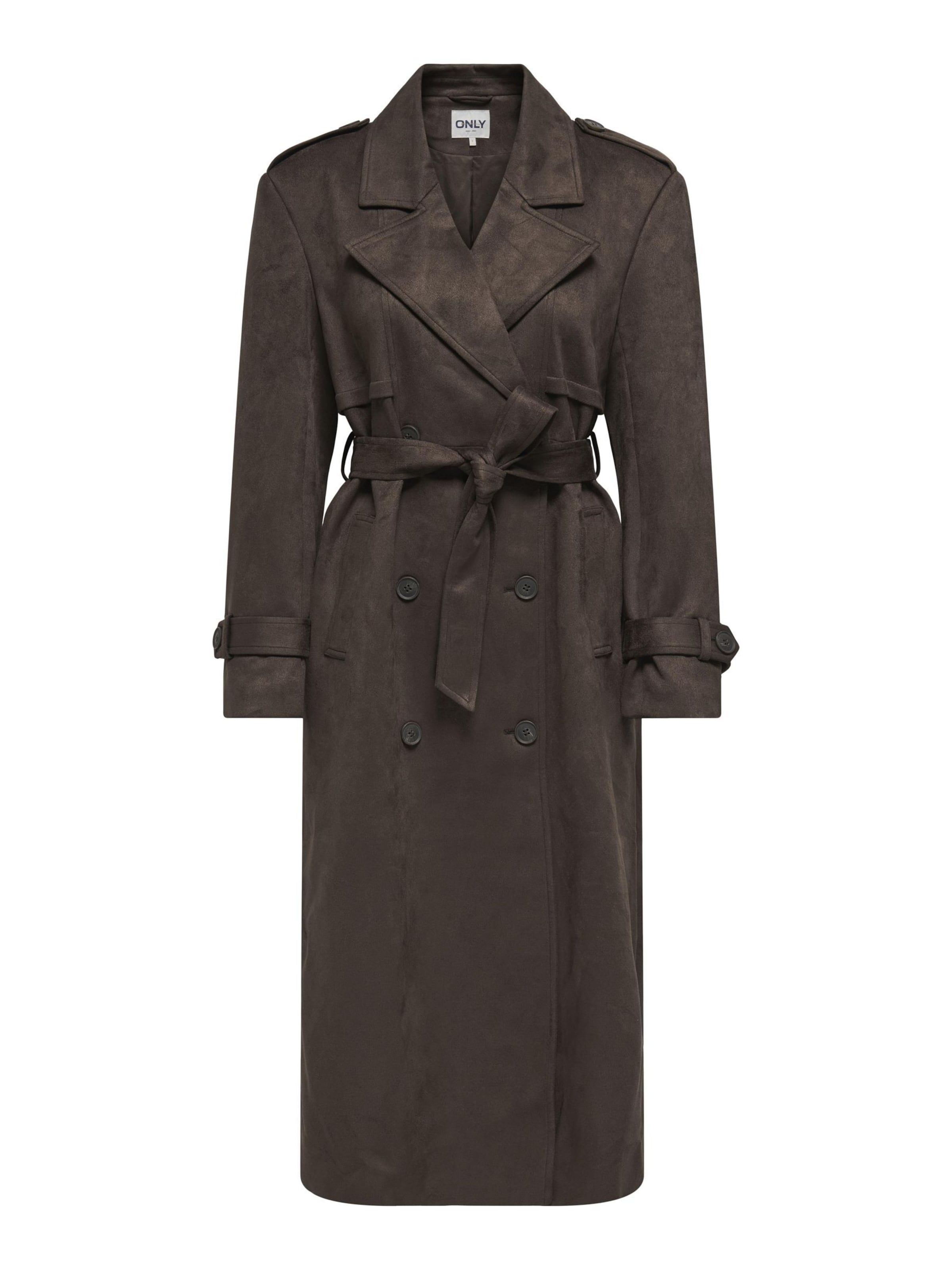 ONLY Manteau mi-saison en XXS en marron, Vue avec produit