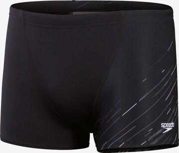 SPEEDO Athletic Swim Trunks 'Hyperboom V-Cut' in Black: front